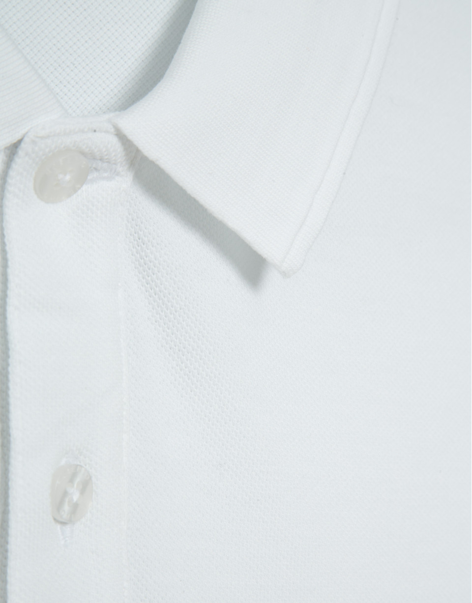 Polo piqué de manga corta blanco - Hombre | Roberto Verino