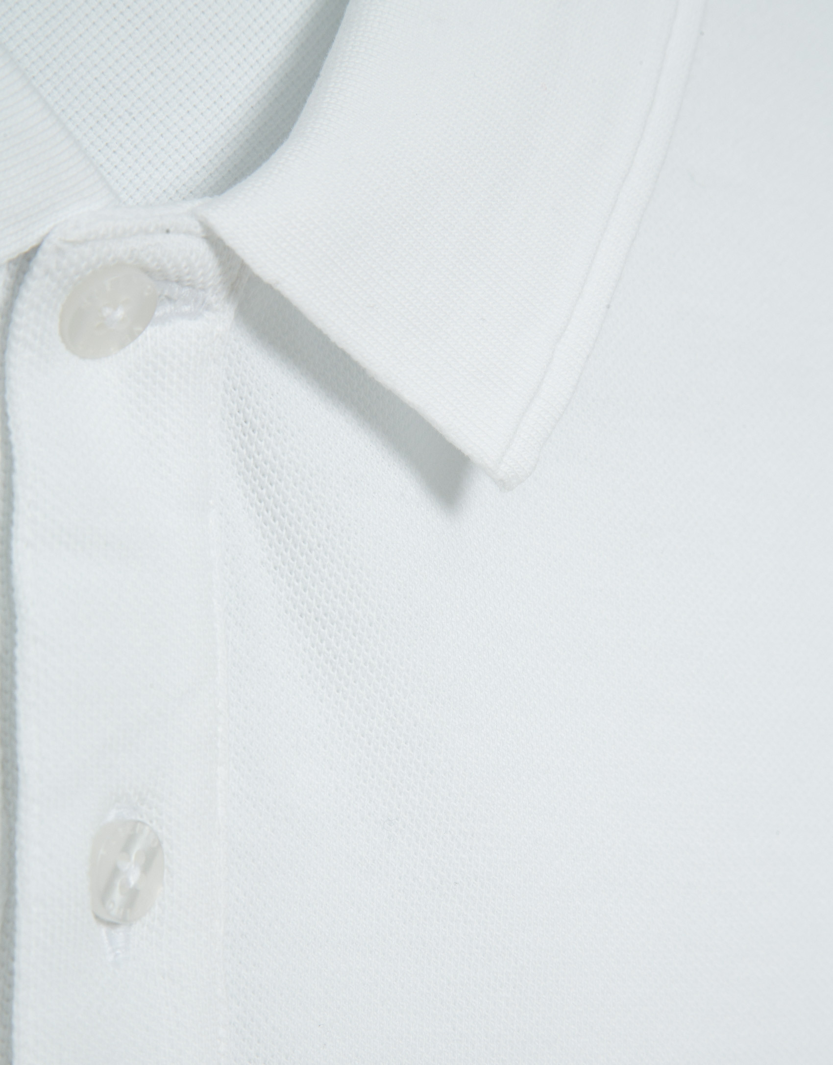 Polo piqué de manga corta blanco - Hombre | Roberto Verino