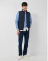 Navy blue padded gilet - Man - SS2026 | Roberto Verino