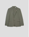 Khaki technical fabric blazer - Man - SS2026 | Roberto Verino