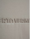 Camiseta manga corta visón con logo pecho | Roberto Verino