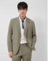 Khaki technical fabric blazer - Man - SS2026 | Roberto Verino