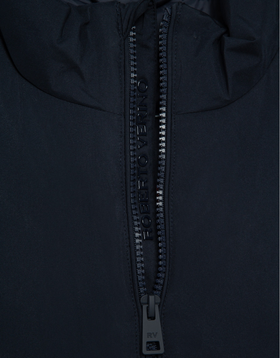 Navy blue padded gilet - Man - SS2026 | Roberto Verino