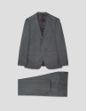 Traje half canvas slim fit falso liso gris ... | Roberto Verino