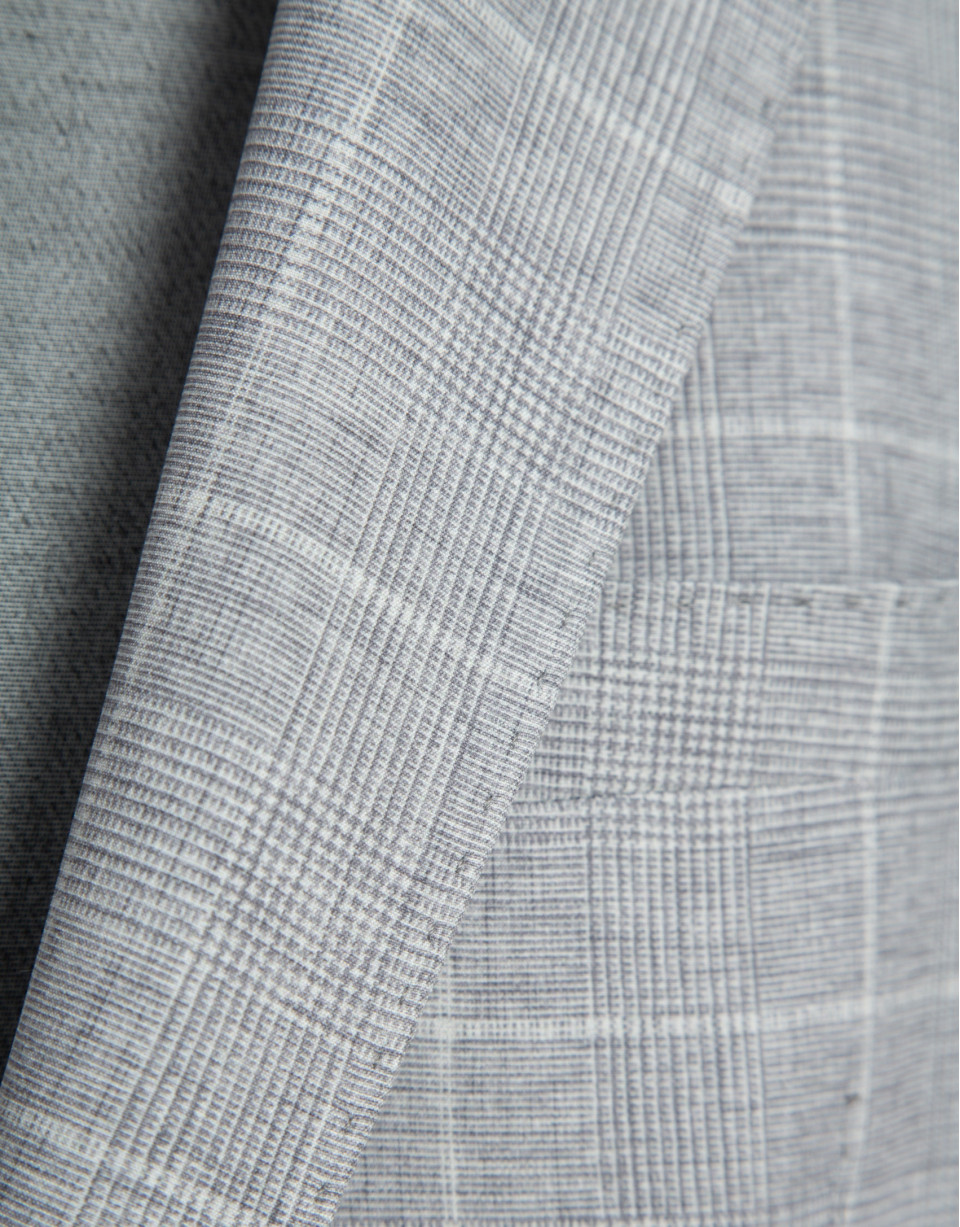 Grey checked jacket - Man - SS2026 | Roberto Verino