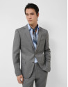 Traje half canvas slim fit falso liso gris ... | Roberto Verino
