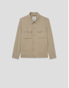 Sobrecamisa separate técnica color beige | Roberto Verino