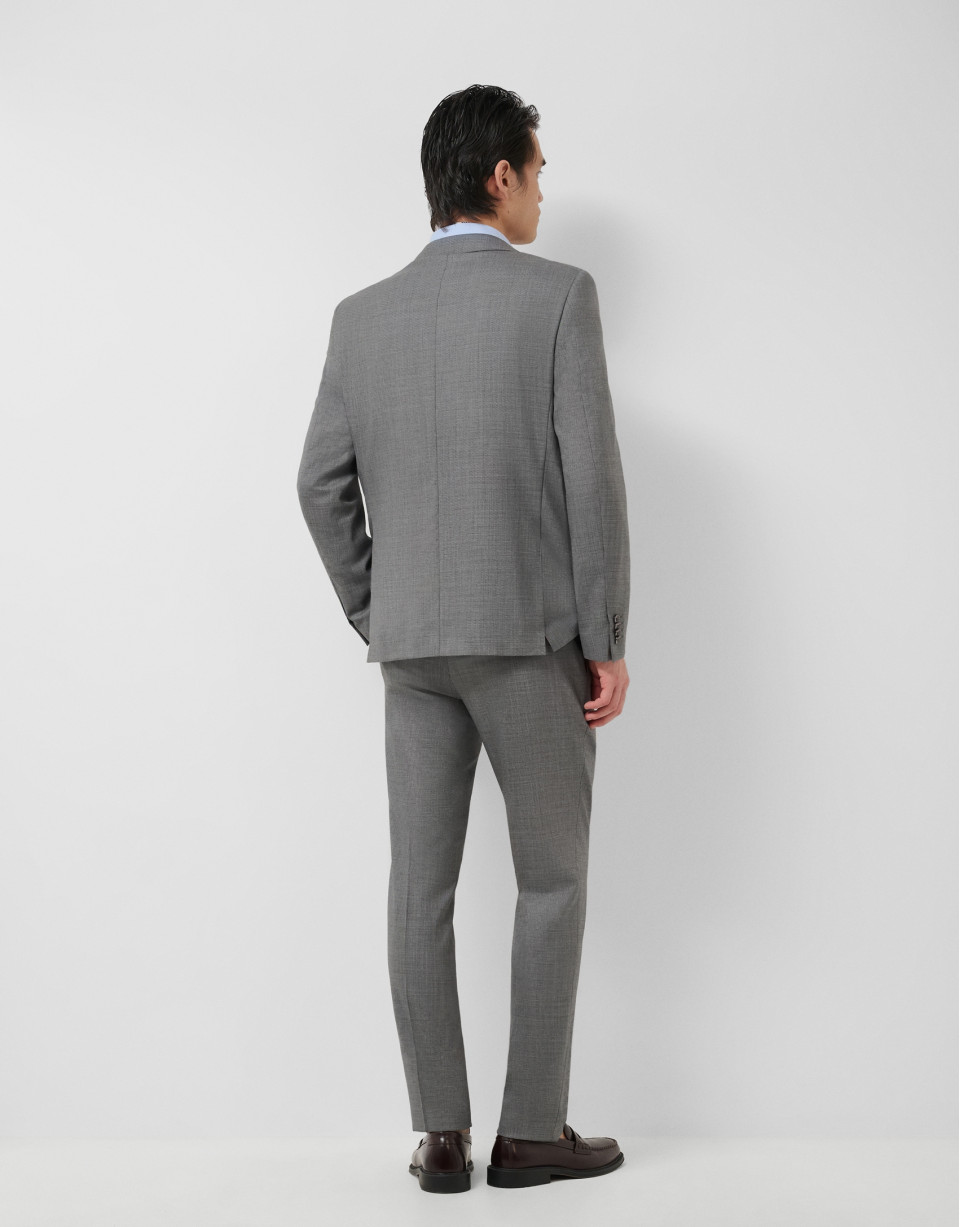 Traje half canvas slim fit falso liso gris ... | Roberto Verino