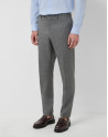 Traje half canvas slim fit falso liso gris ... | Roberto Verino