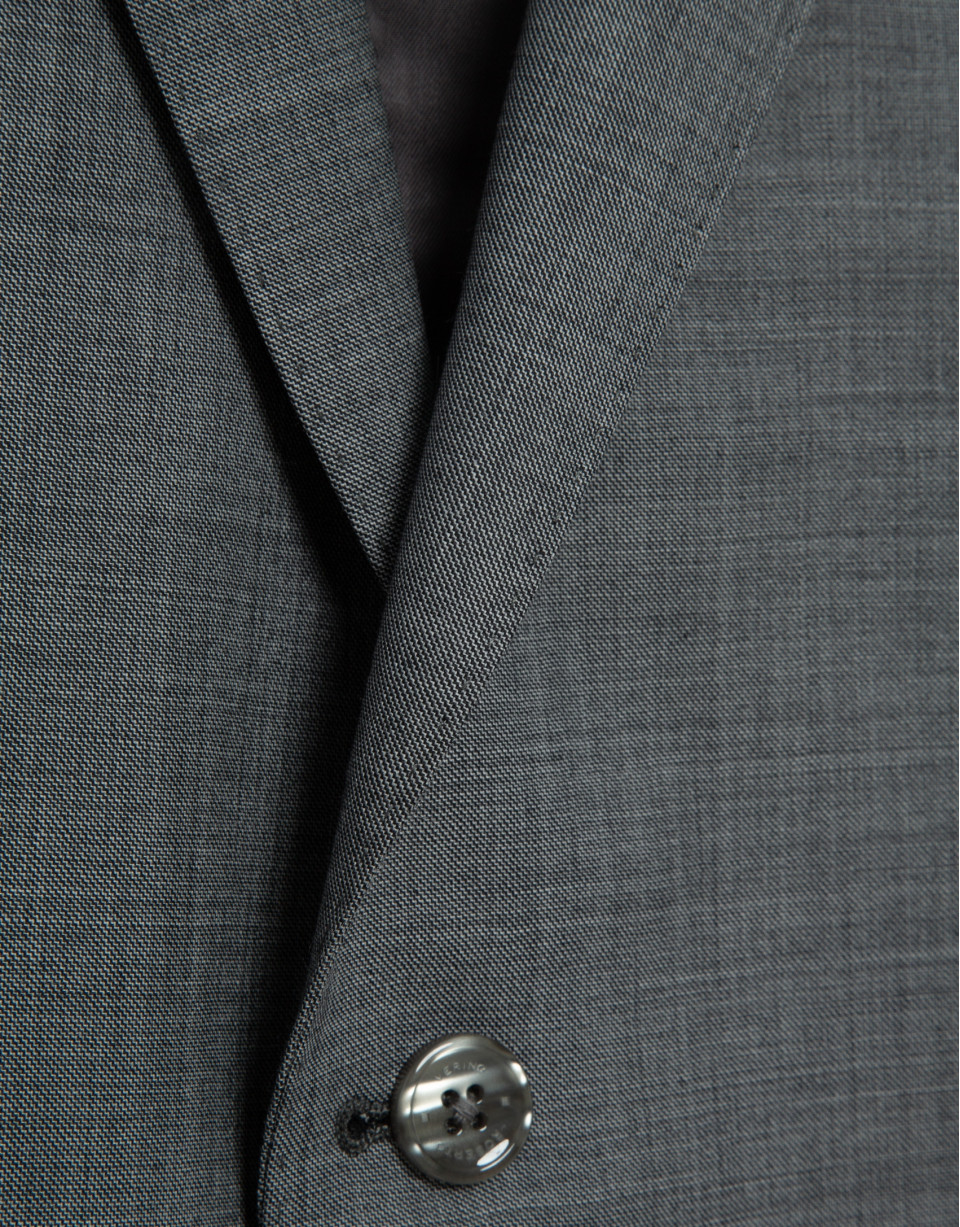 Traje half canvas slim fit falso liso gris ... | Roberto Verino