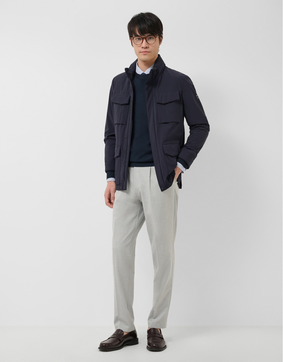 Parka cuatro bolsillos azul marino - Hombre | Roberto Verino
