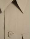 Beige technical separate overshirt - Man | Roberto Verino
