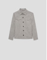 Sobrecamisa lino gris - Hombre - PV2026 | Roberto Verino
