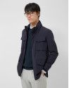 Navy blue technical parka - Man - SS2026 | Roberto Verino
