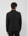 Sobrecamisa con cremallera punto roma negro | Roberto Verino