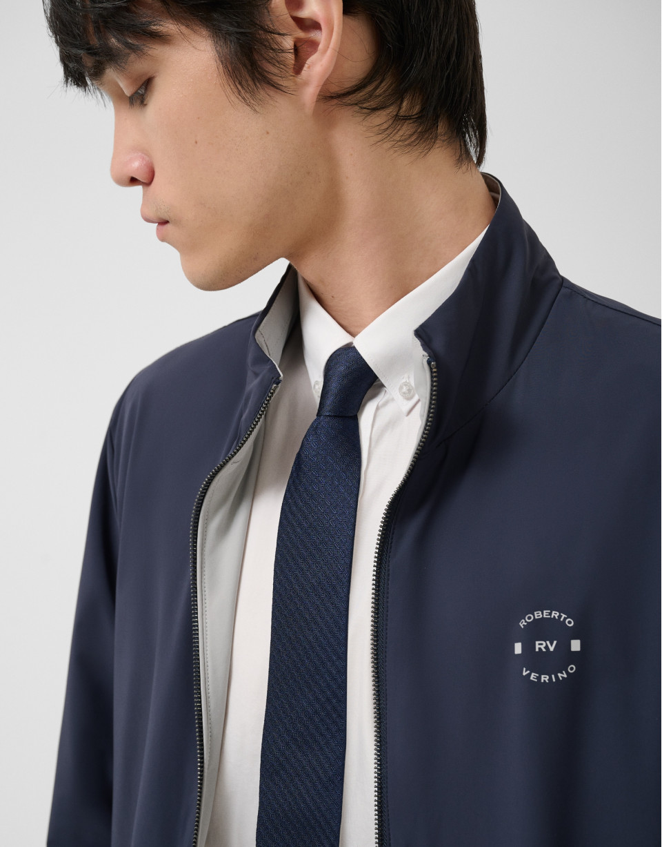 Reversible navy/grey jacket - Man - SS2026 | Roberto Verino
