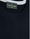Jersey algodón liso high twist marino - Hombre | Roberto Verino
