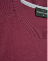 Jersey algodón liso high twist ciruela | Roberto Verino