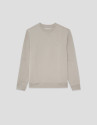 Mink sweatshirt with matching logo on chest | Roberto Verino
