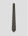 Corbata de seda/lino espiga con jacquard ... | Roberto Verino