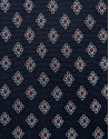Corbata seda jacquard geométrico marino/rojo | Roberto Verino