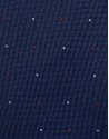 Blue silk tie with light blue and red jacquard | Roberto Verino