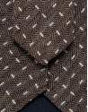 Corbata de seda/lino espiga con jacquard ... | Roberto Verino