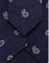 Corbata de seda/lino espiga con jacquard ... | Roberto Verino