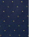 Corbata seda azul con jacquard geométrico ... | Roberto Verino