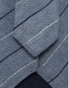 Silk/linen tie with blue stripes - Man - SS2026 | Roberto Verino