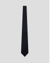 Corbata seda marino con jacquard geométrico ... | Roberto Verino