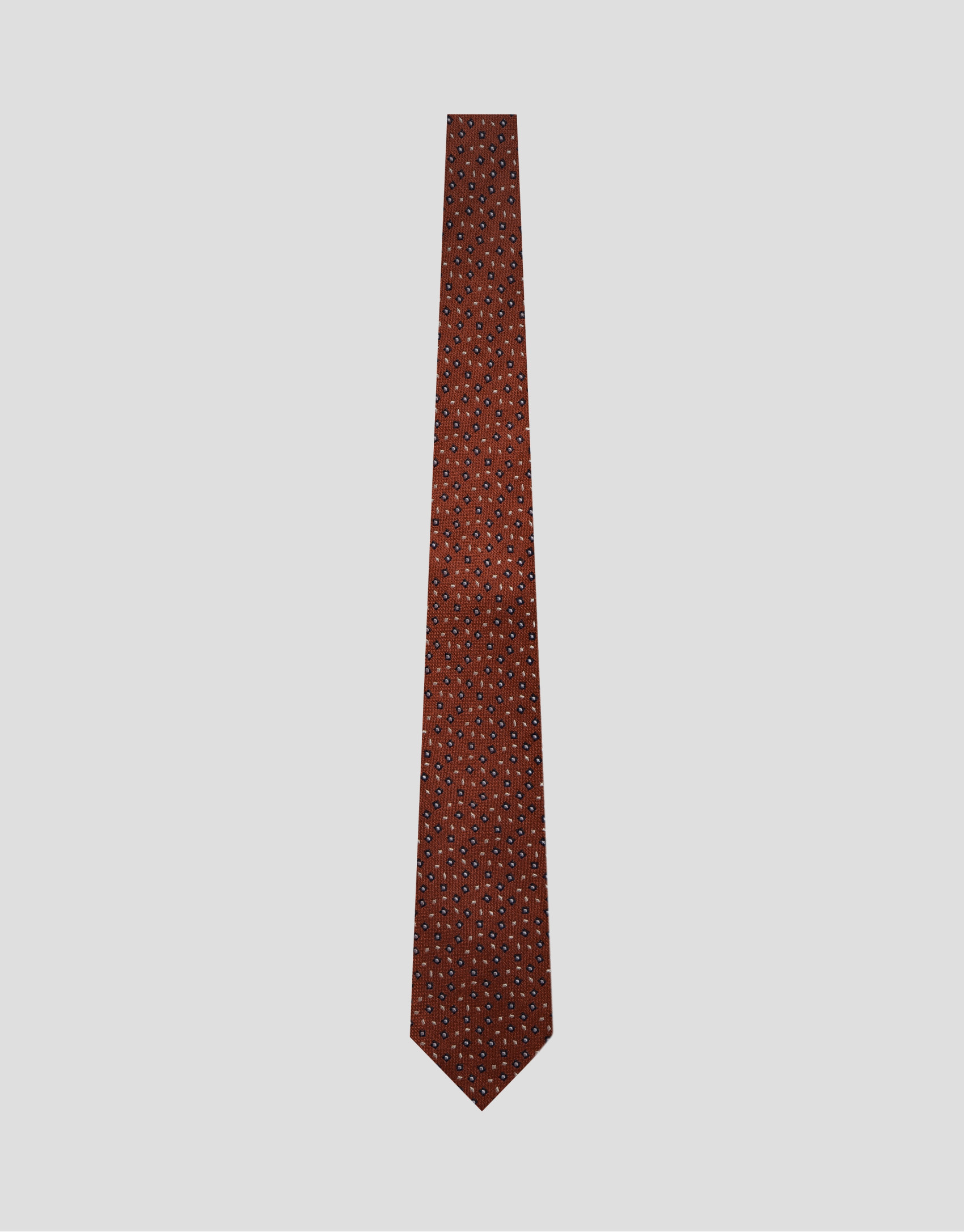 Corbera seda roja con jacquard geométrico ... | Roberto Verino