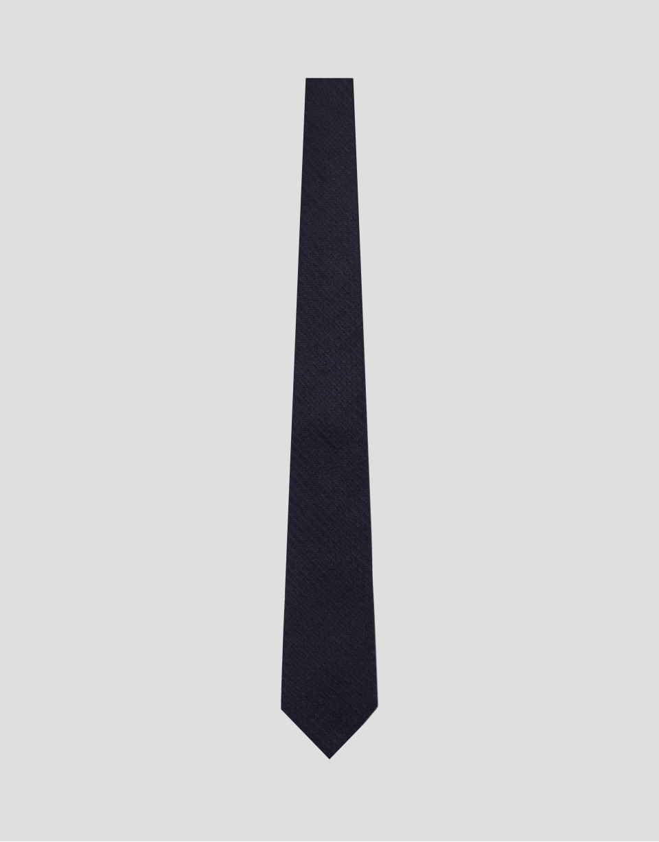 Corbata seda jacquard marino - Hombre - PV2026 | Roberto Verino