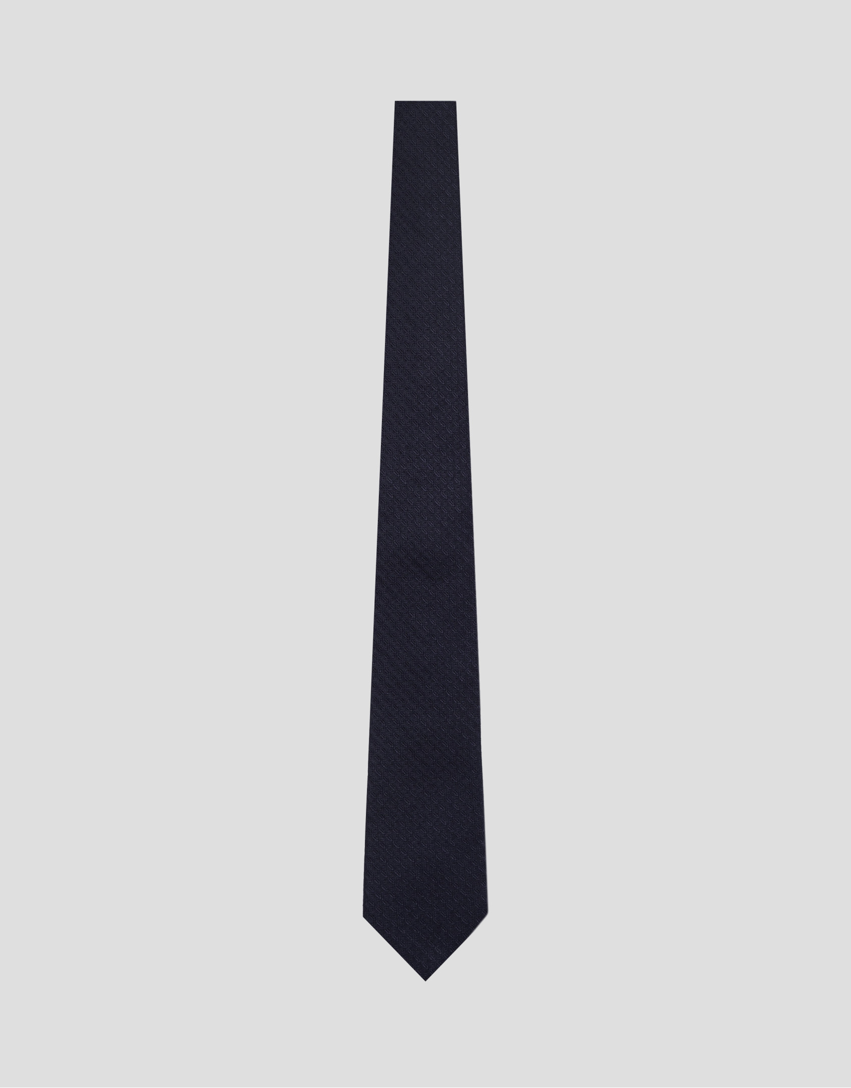 Corbata seda jacquard marino - Hombre - PV2026 | Roberto Verino