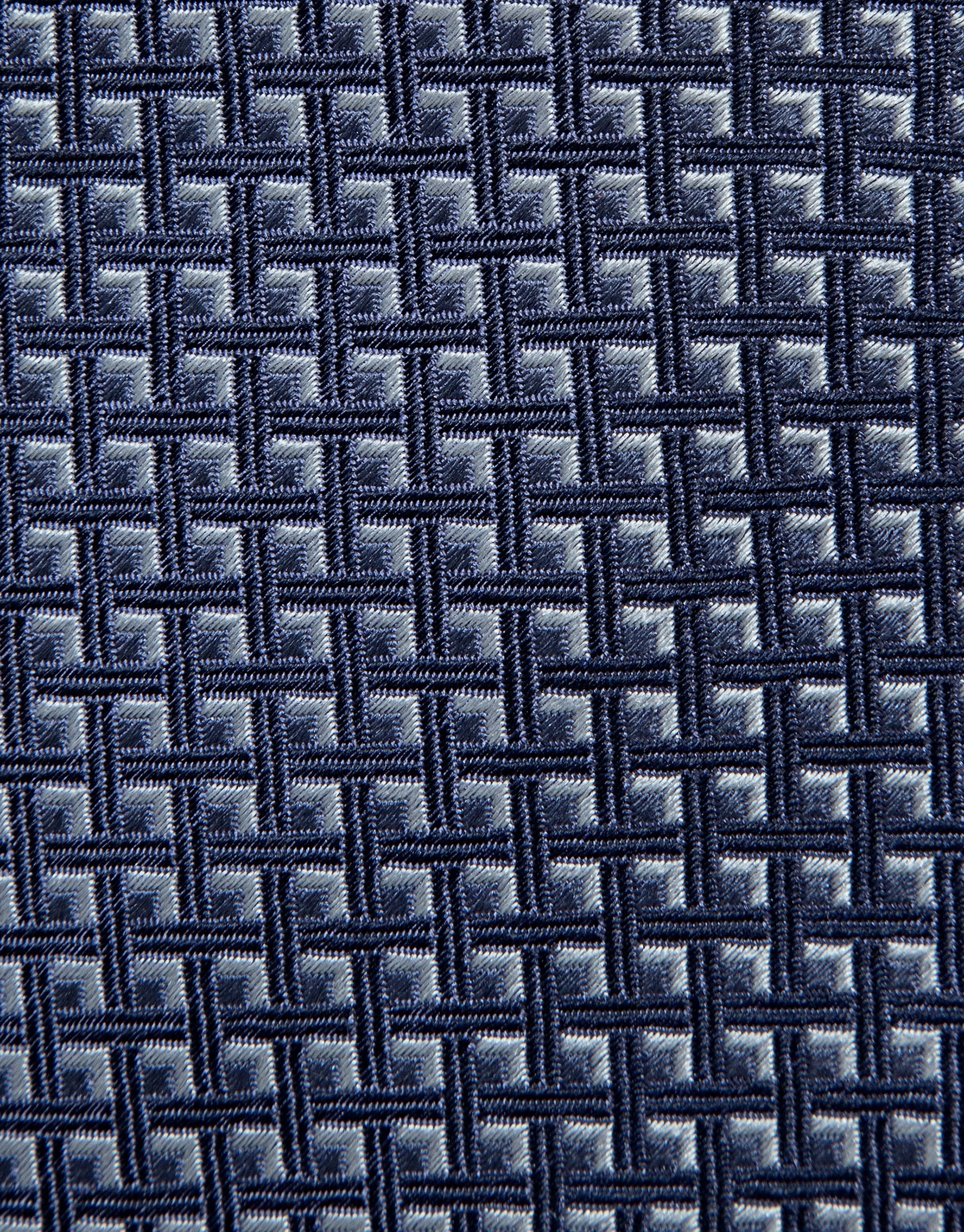 Corbata seda jacquard geométrico tonos azules | Roberto Verino