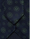 Corbata seda marino con jacquard geométrico ... | Roberto Verino