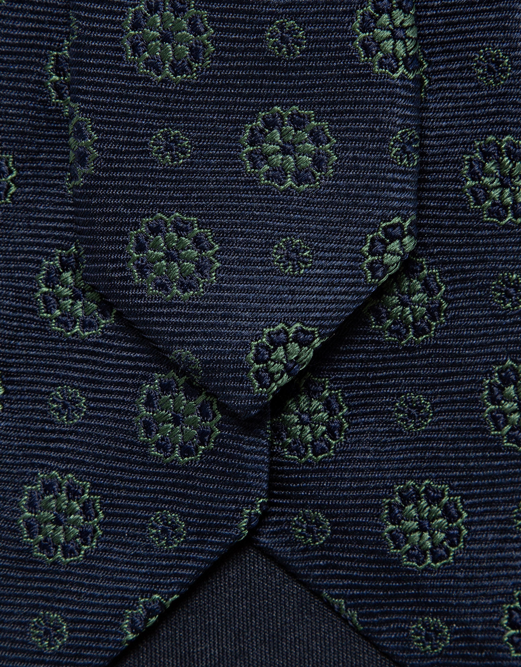 Corbata seda marino con jacquard geométrico ... | Roberto Verino