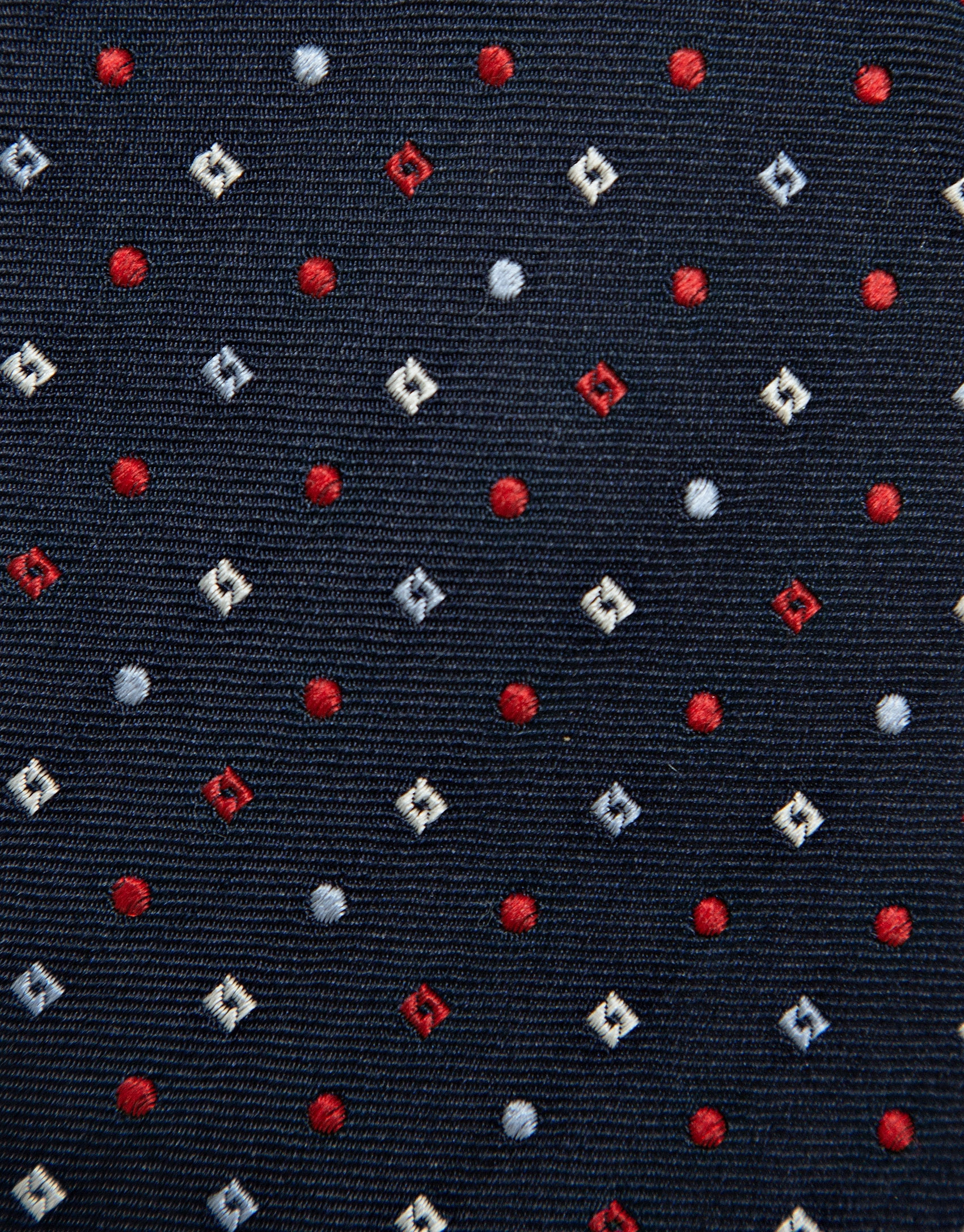 Corbata seda marino con jacquard geométrico ... | Roberto Verino