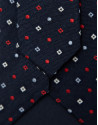 Corbata seda marino con jacquard geométrico ... | Roberto Verino