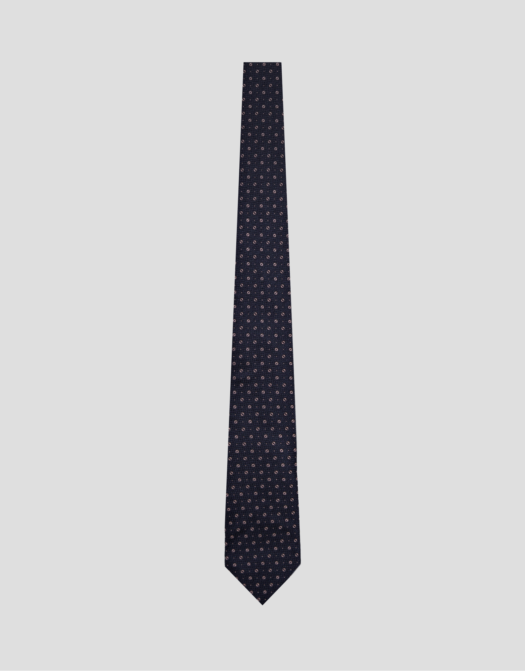 Corbata seda marino jacquard rosa - Hombre | Roberto Verino