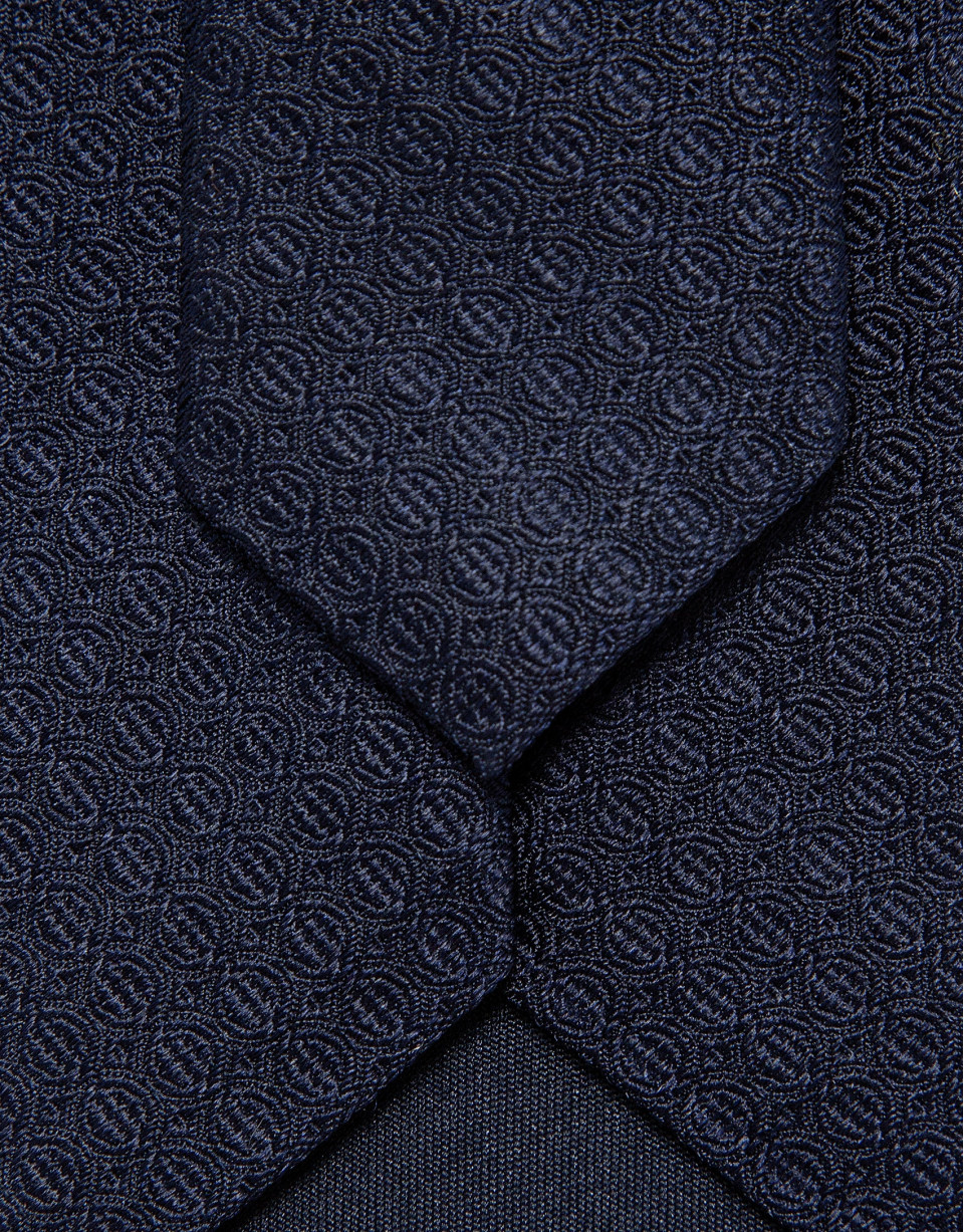 Corbata seda jacquard marino - Hombre - PV2026 | Roberto Verino