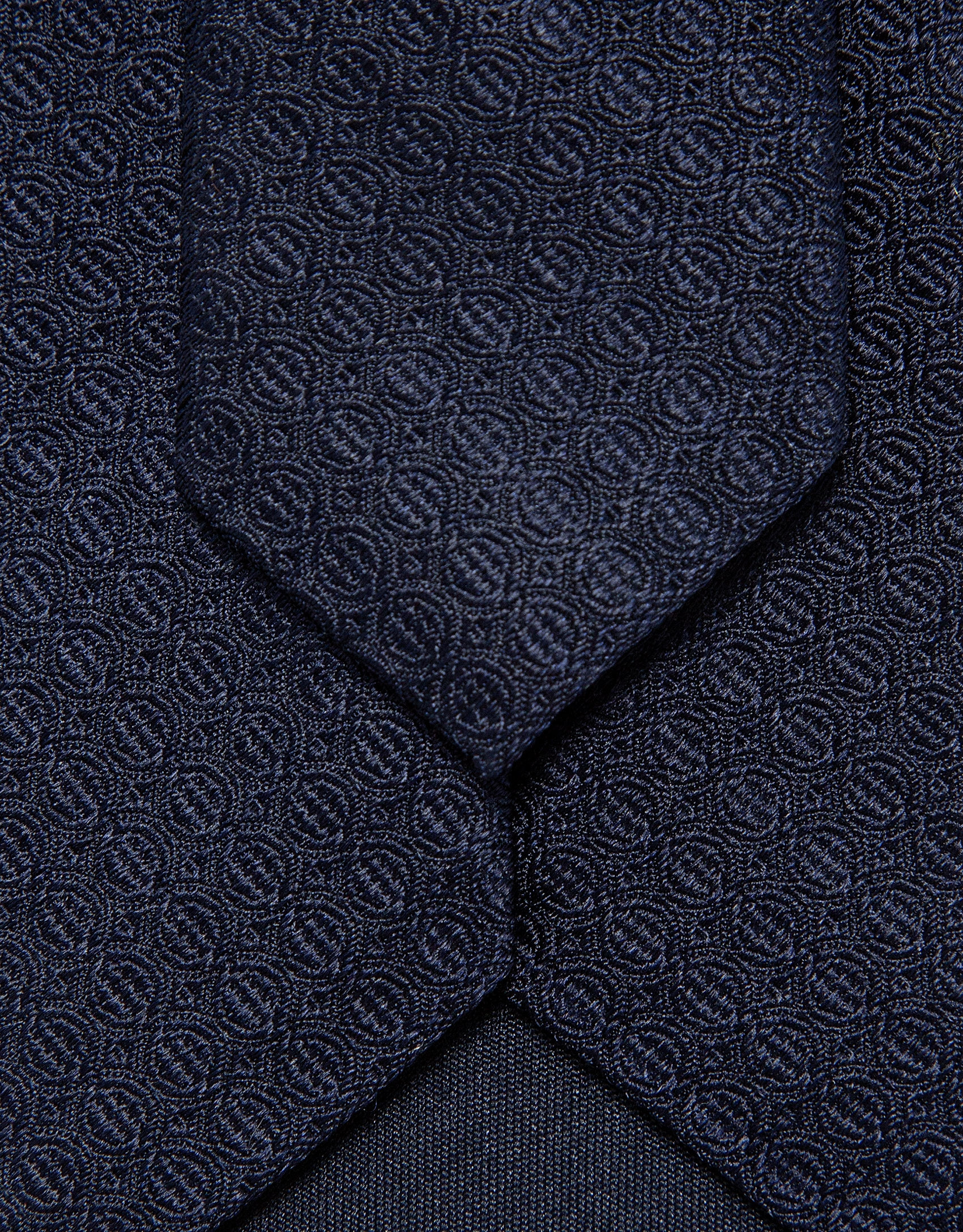Corbata seda jacquard marino - Hombre - PV2026 | Roberto Verino