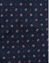 Navy silk tie with pink jacquard pattern - Man | Roberto Verino