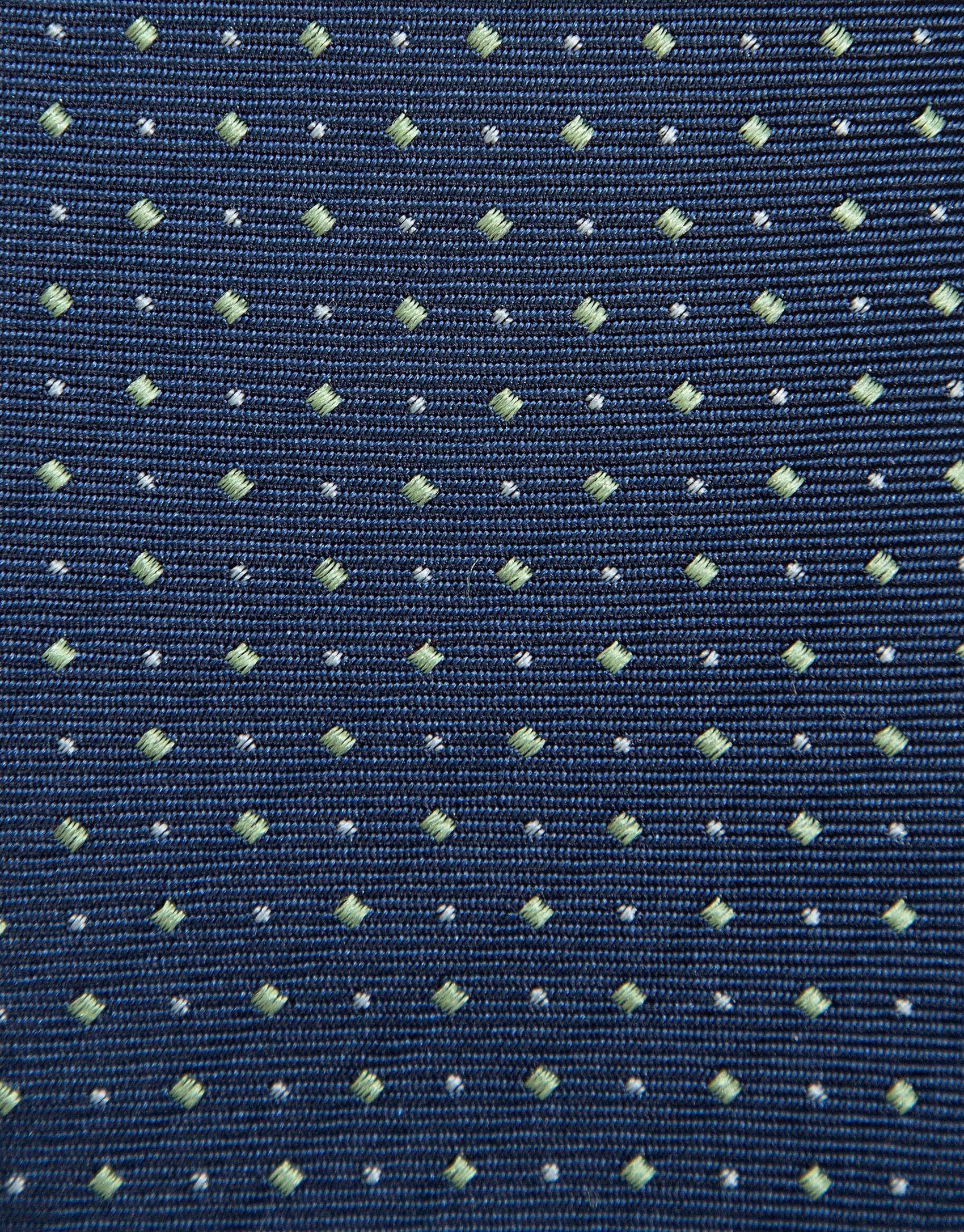 Corbata seda marino jacquard blanco - Hombre | Roberto Verino
