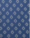 Blue silk tie with silver jacquard - Man | Roberto Verino