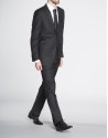 Black microprint suit 