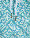 Blue-green and white geometric print swimsuit | Roberto Verino
