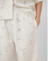 Pantalón palazzo devoré blanco con ... | Roberto Verino