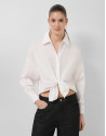Camisa manga larga anudada blanca - Mujer | Roberto Verino