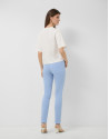 Camiseta oversize blanca con strass RV en pecho | Roberto Verino